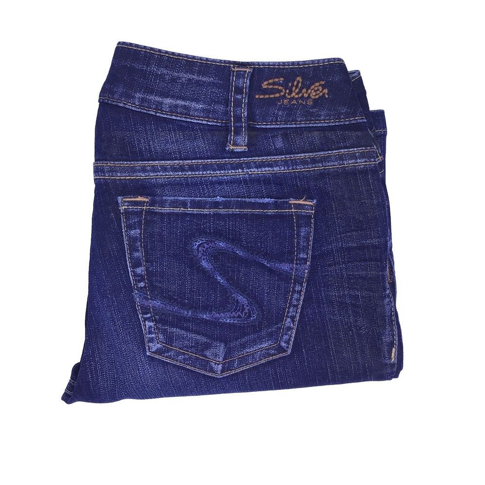 Silver Suki Jeans Bootcut‎ Low Rise Dark Wash Denim Women's Size 30 (33X30)